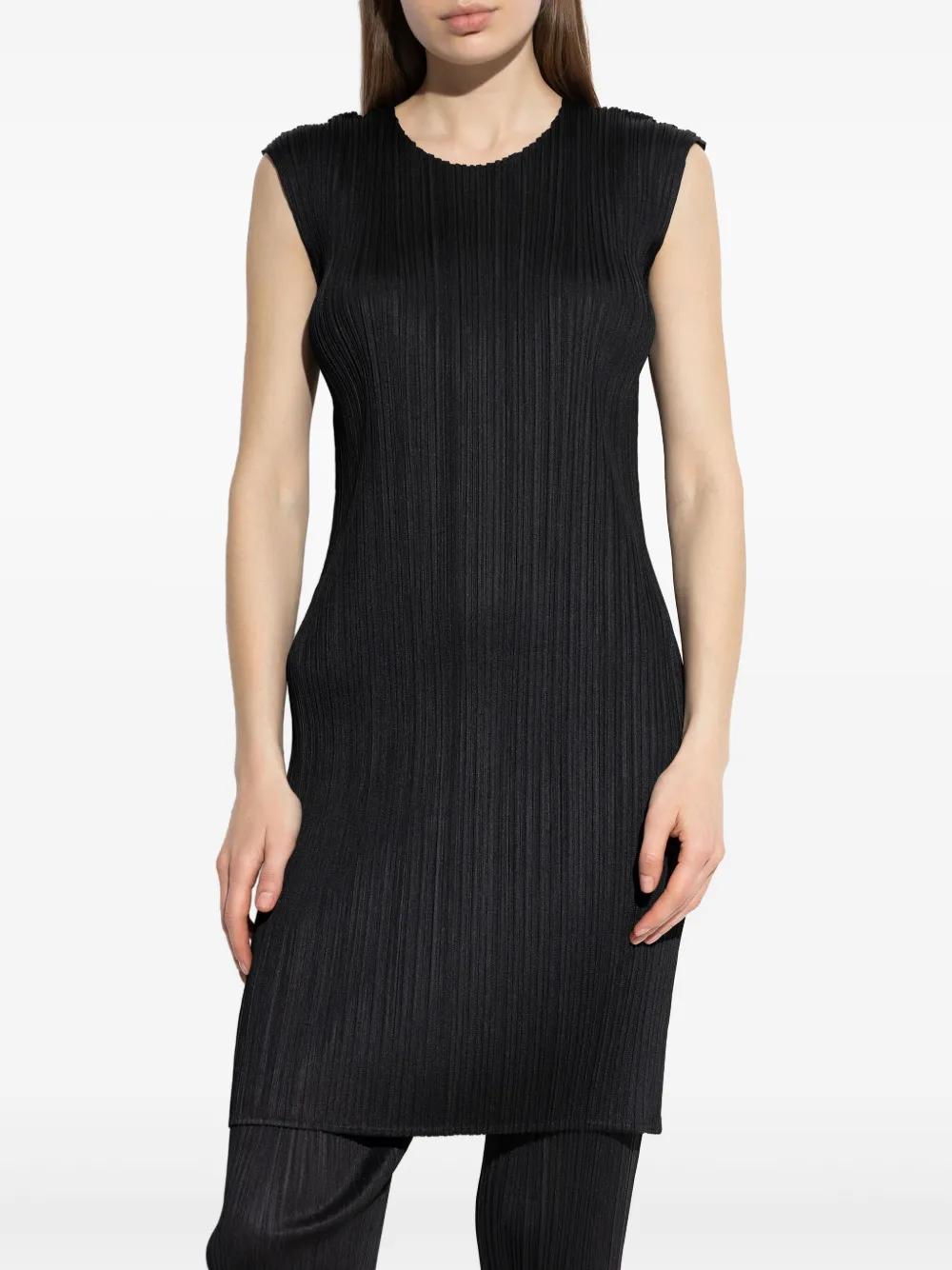 プリーツプリーズ Shiny Pleats Sleeveless Dress BASICS – ISSEY