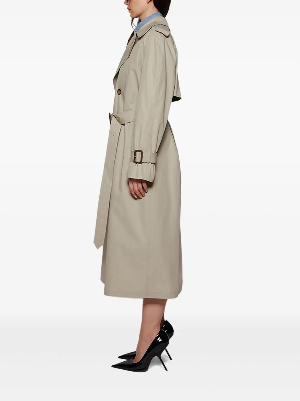 Wardrobe NYC Double-Breasted Belted Trench Coat in Grey Lyst UK