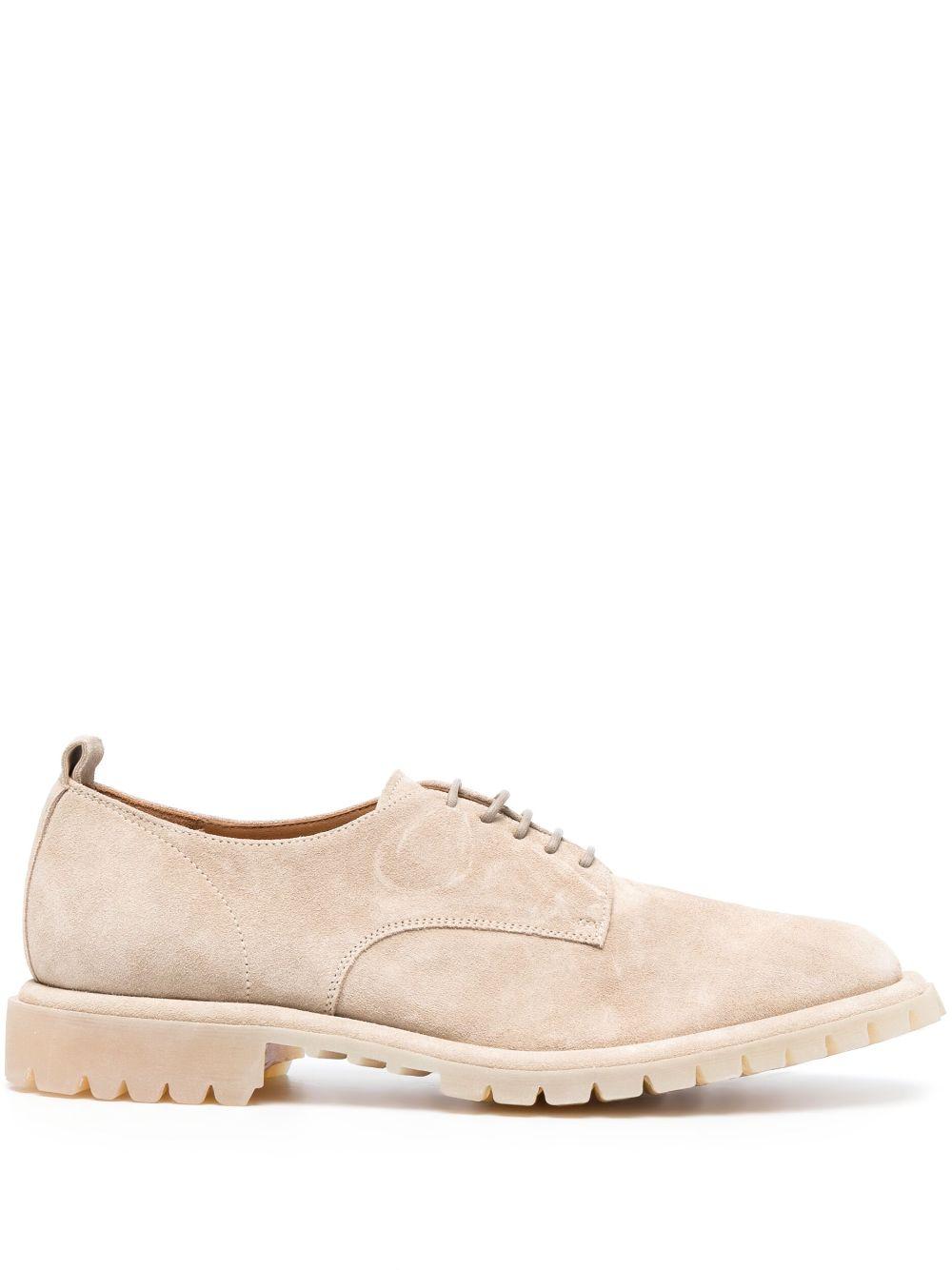 Officine Creative Suede Derby Shoes in Pink for Men | Lyst