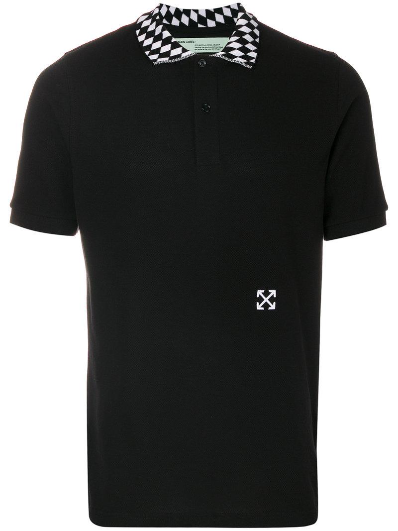 Festival spids anspændt Off-White c/o Virgil Abloh Arrows Polo Shirt in Black for Men | Lyst
