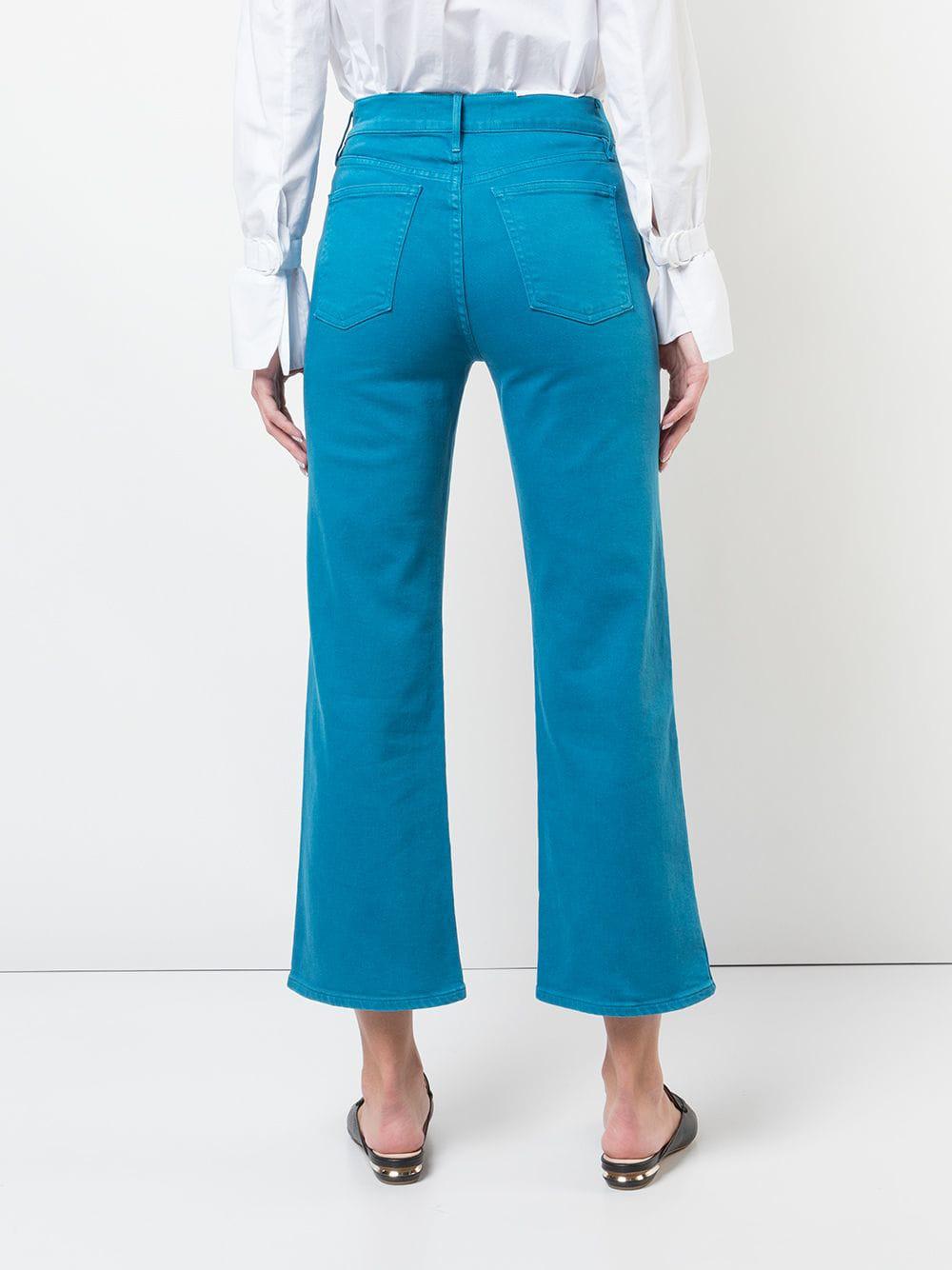 3x1 Denim Cropped Straight-leg Jeans in Blue - Lyst
