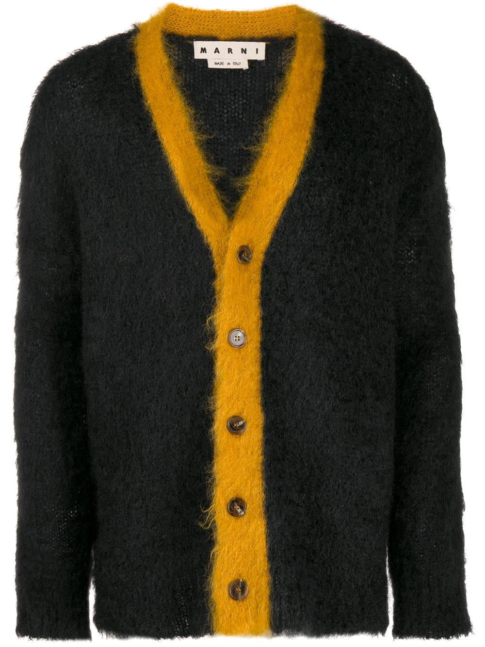 Marni Oversized Cardigan in Black for Men Lyst