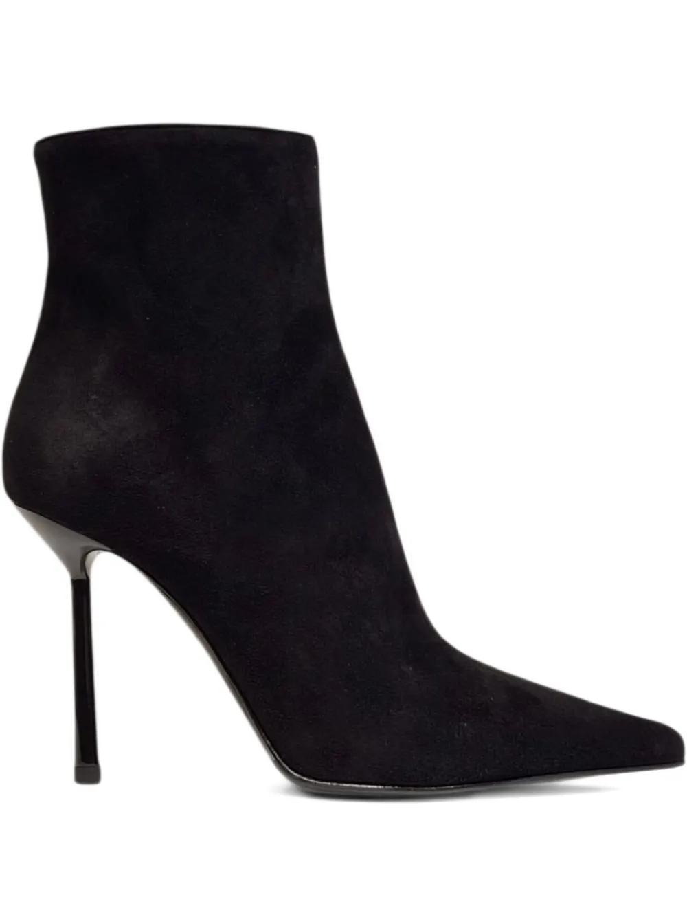 ロングブーツ LE SILLA BELLA BOOTS IN SUEDE Le Silla 100mm Bella calf-suede Boots | Black | FARFETCH CA