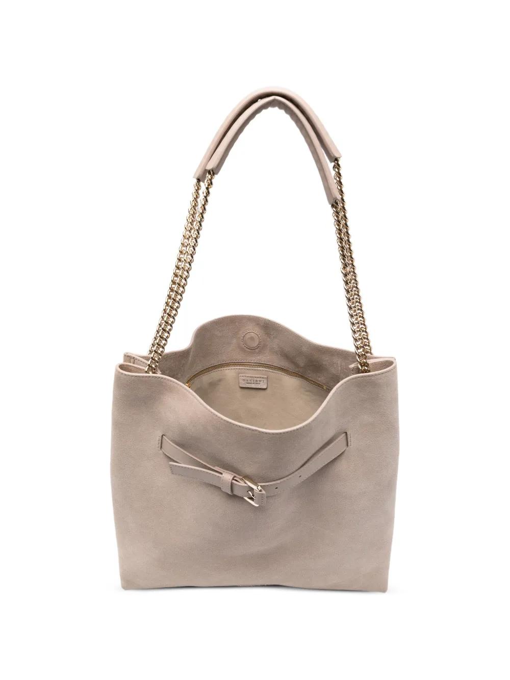Orciani Venus Peach Shoulder Bag in Natural | Lyst UK