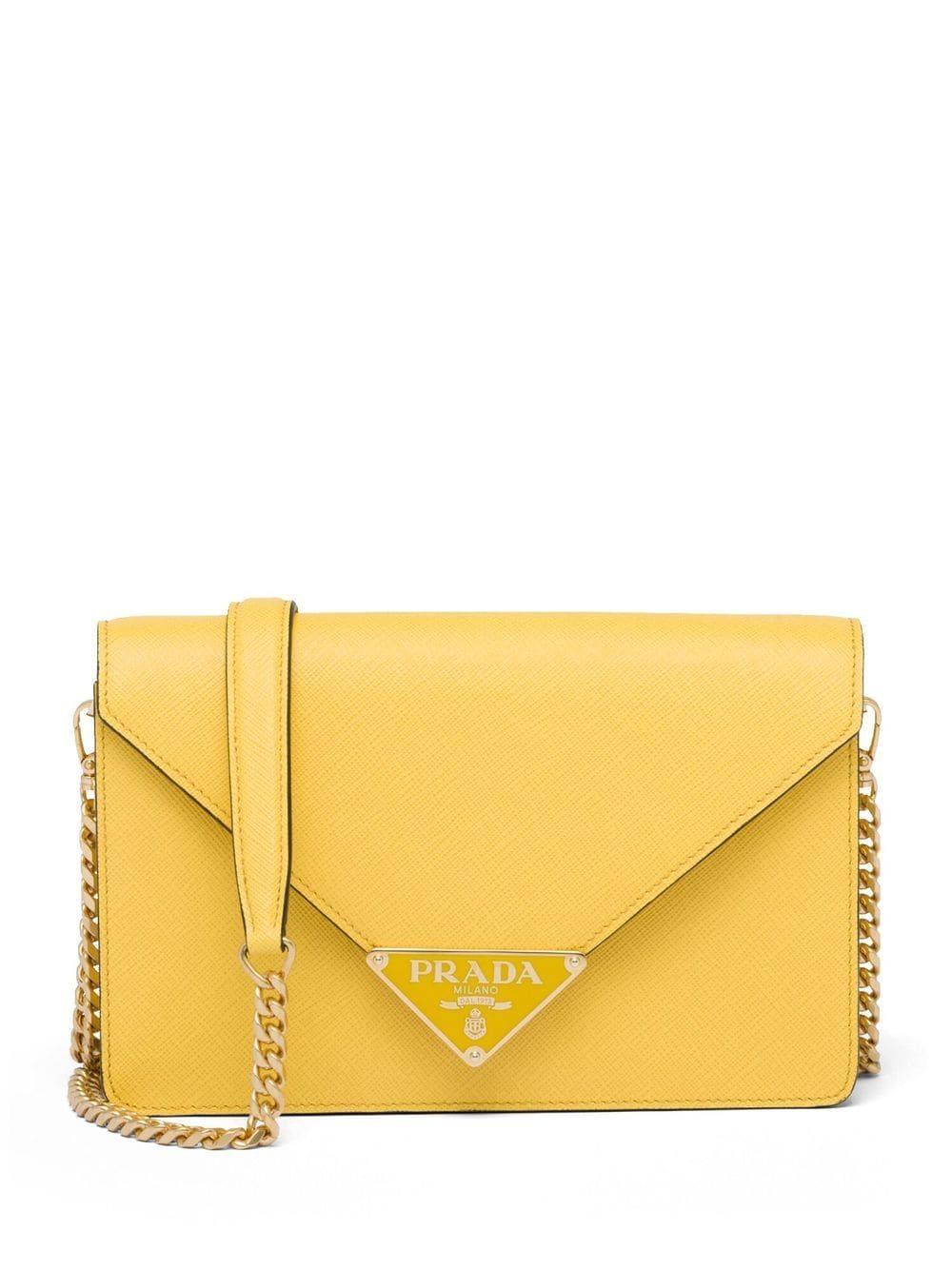 Prada Envelope Shoulder Bag in Yellow