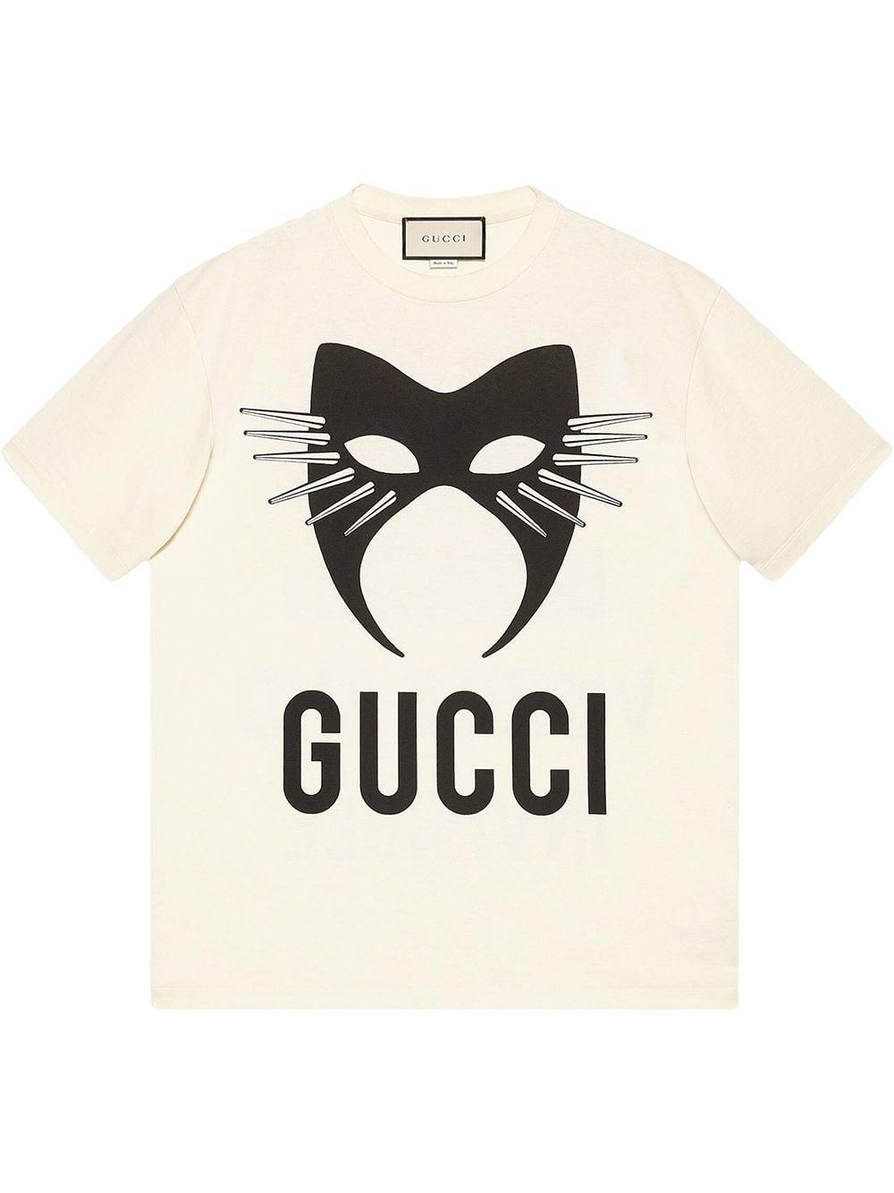 Gucci Manifesto Mask-print Cotton-jersey T-shirt in White Black (White) for  Men | Lyst