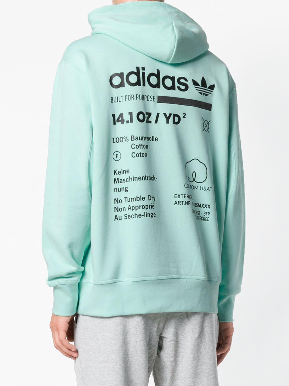 adidas kaval hoodie turquoise