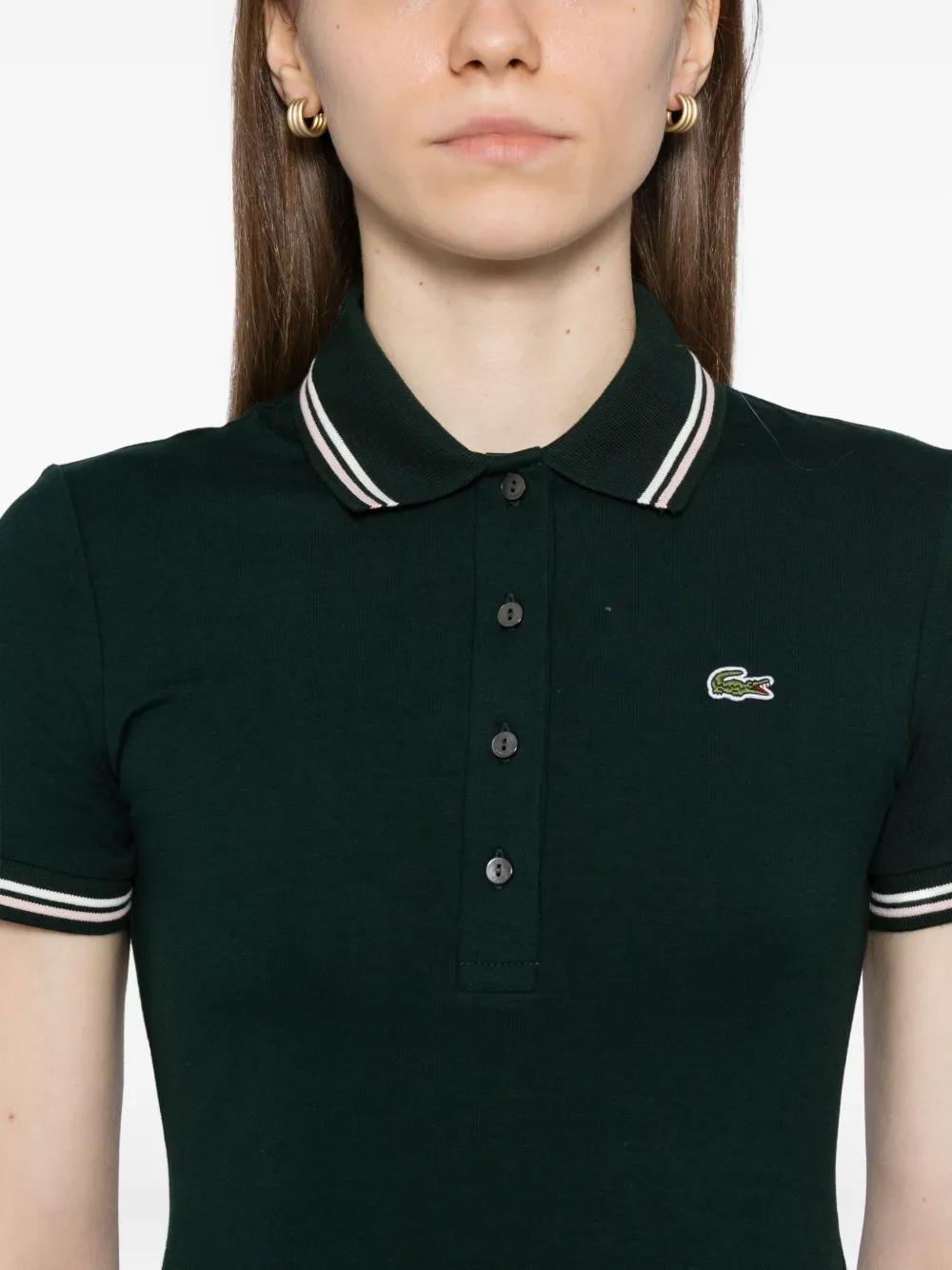 Lacoste Polo-Collar Dress in Green | Lyst Lacoste Polo-Collar Dress in Green | Lyst