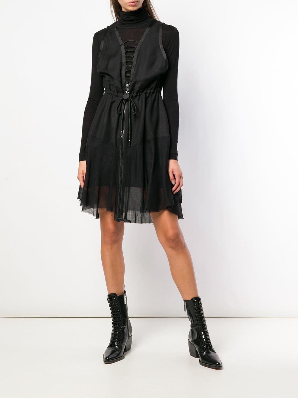 DIESEL Wool Dgilia Dress in Black Lyst