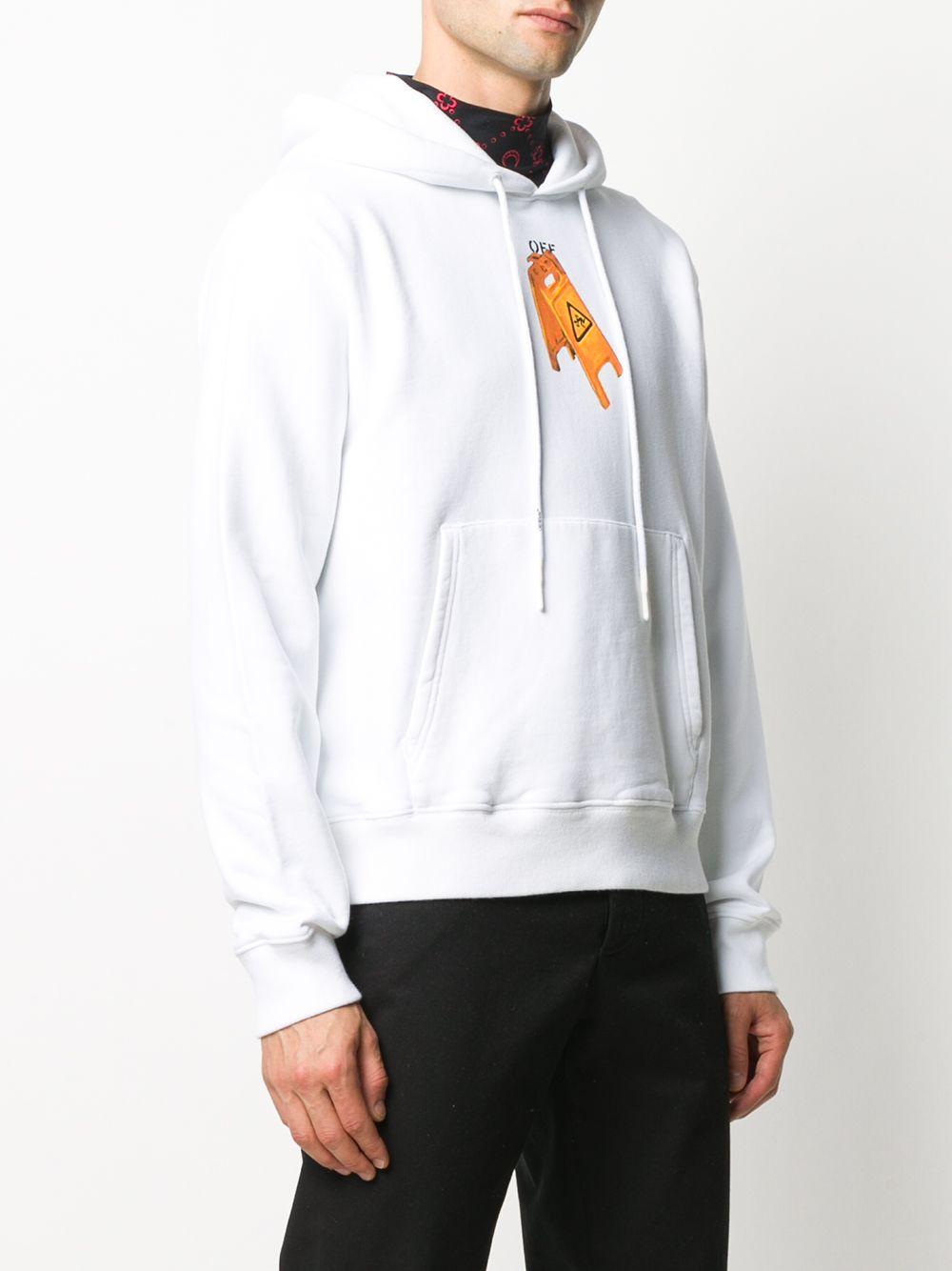Off-White c/o Virgil Abloh Pascal Skeleton Painting Hoodie in 