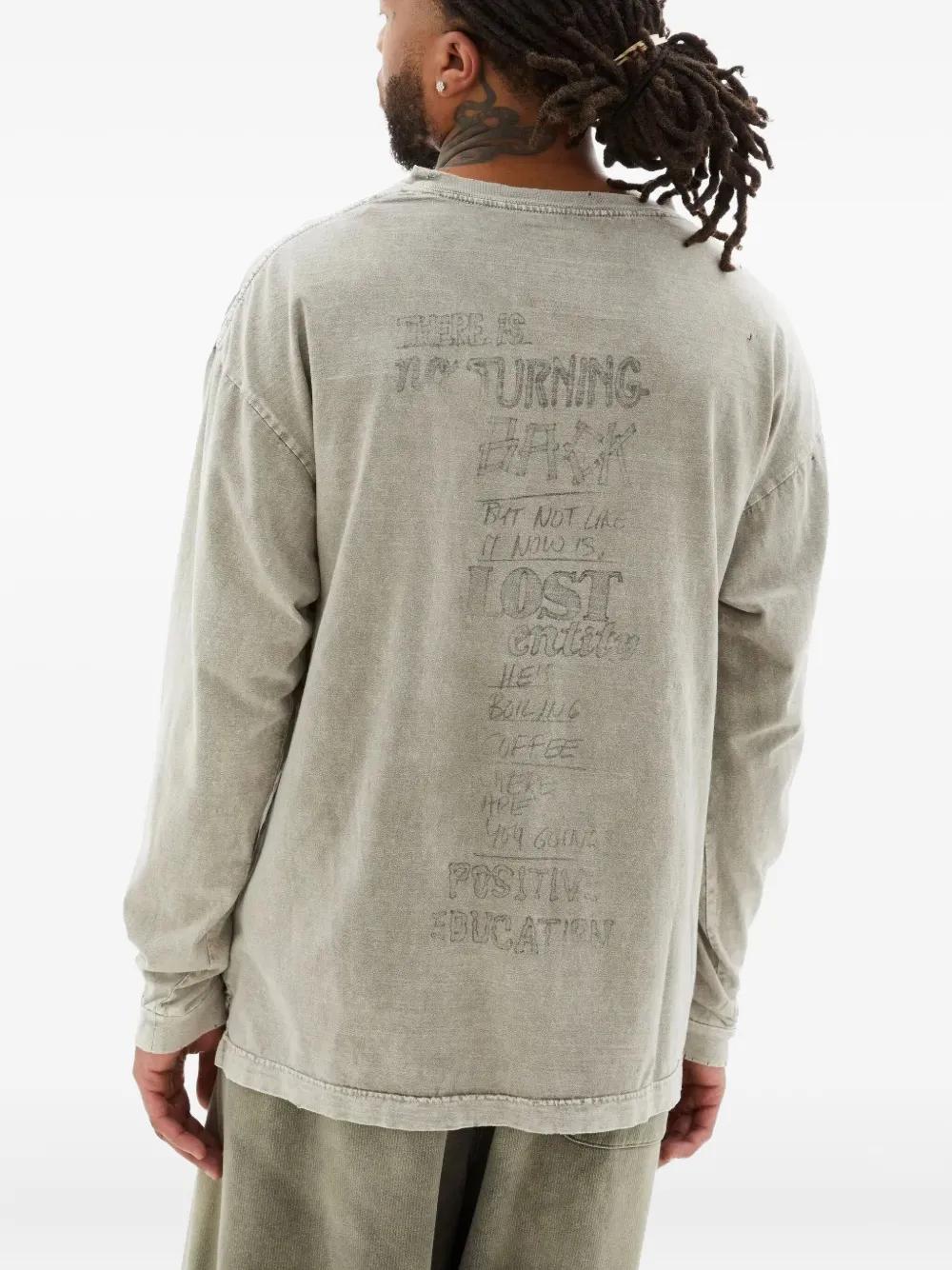 Maison Mihara Yasuhiro Bleached Ls Tee in Natural for Men | Lyst UK