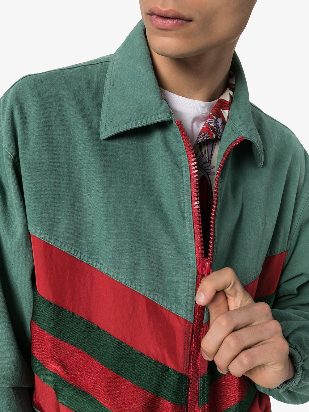 gucci jacket green red