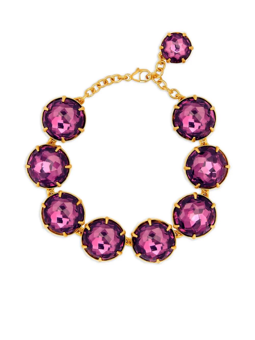 【Oscar de la Renta】 Gemstone心臓 embellishedリング Oscar de la Renta Gemstone Heart embellished ring | REVERSIBLE