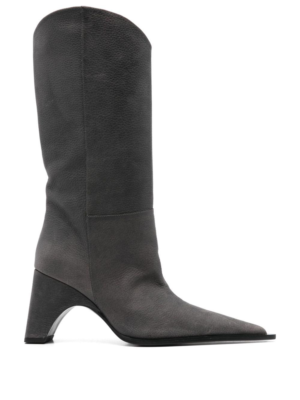 Versace レディース ブラック Gianni Ribbon 105mm ロングブーツ