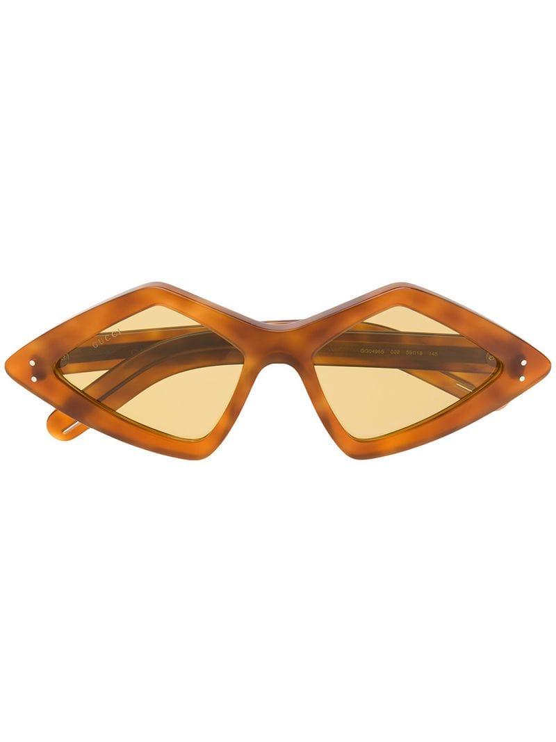 gucci diamond frame sunglasses