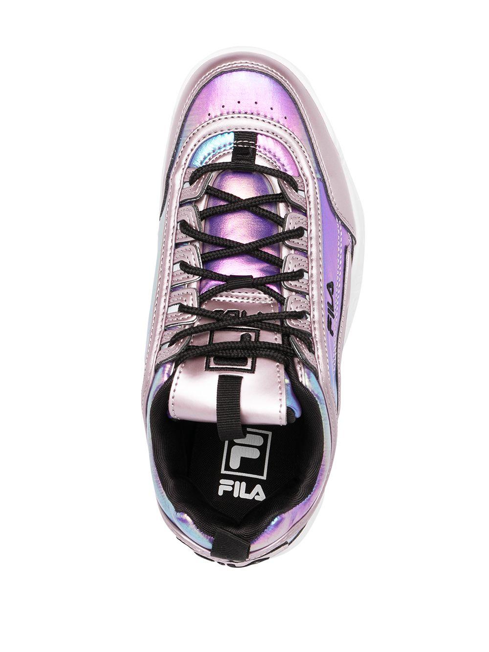 holographic fila trainers