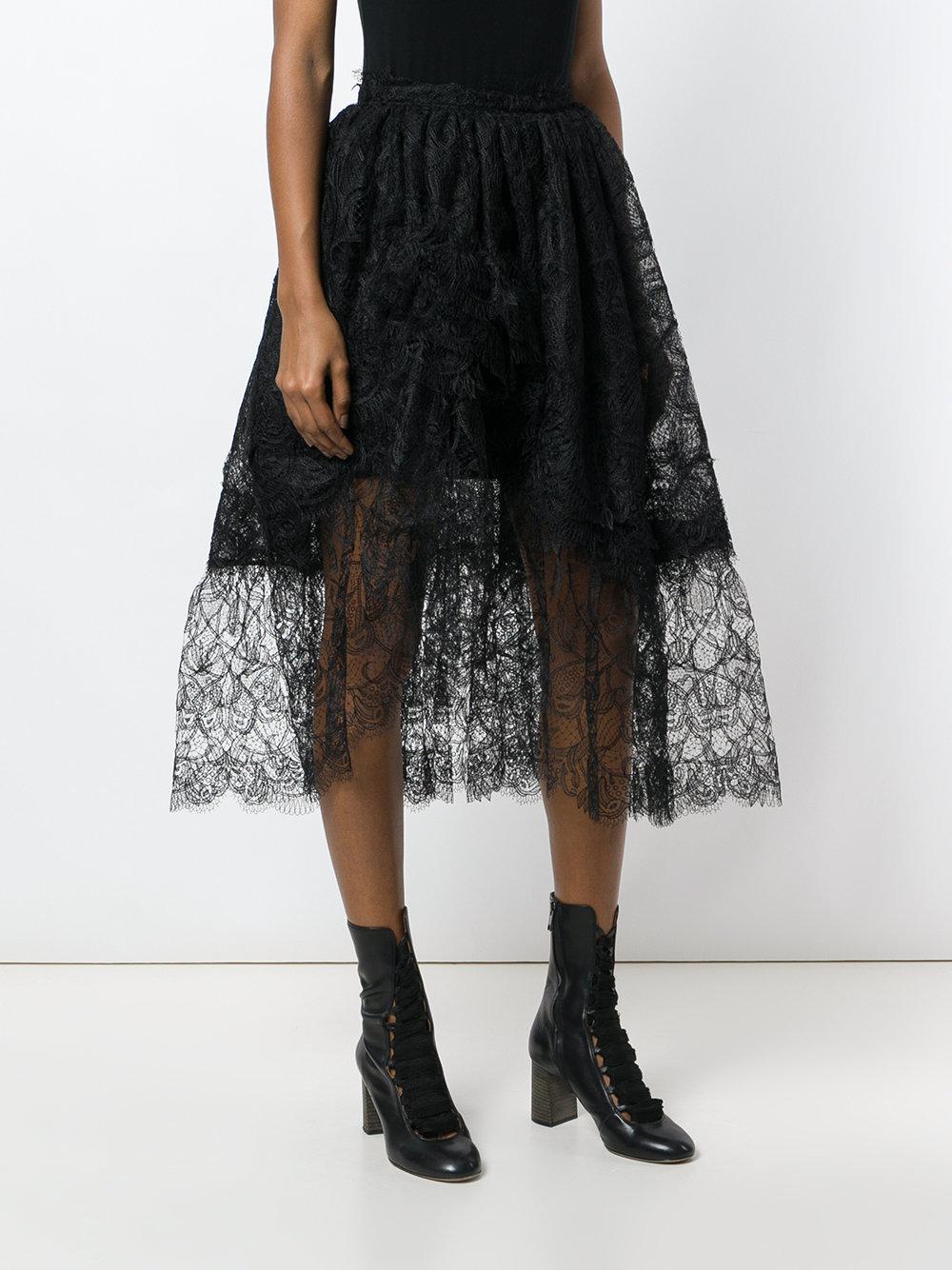 Ermanno Scervino Black Lace Skirt 2025 | www.takertrailers.ee
