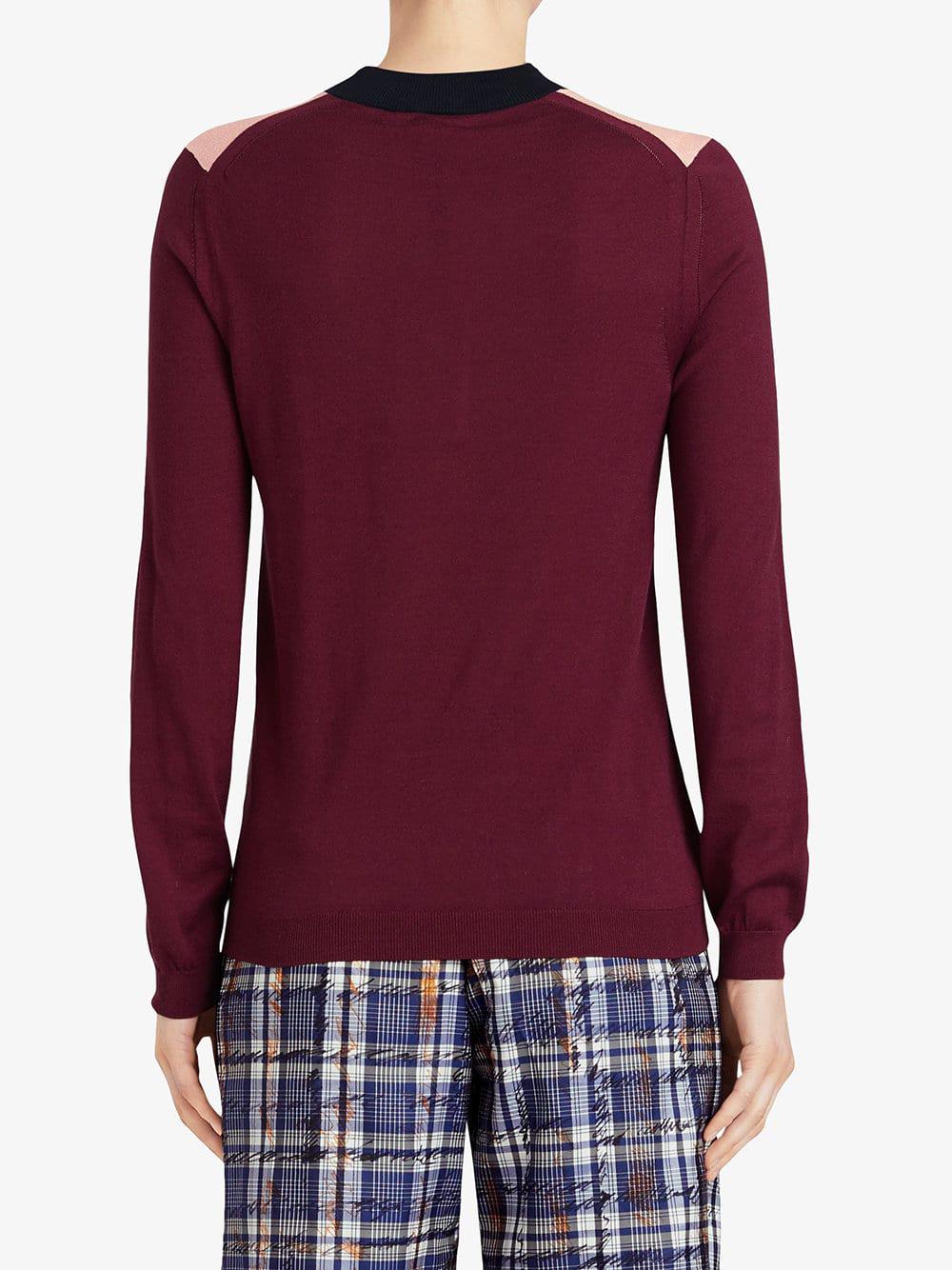 Colour View Silk Cashmere Pink Lyst Block Fullscreen Burberry Sweater A5qxSw7gRF