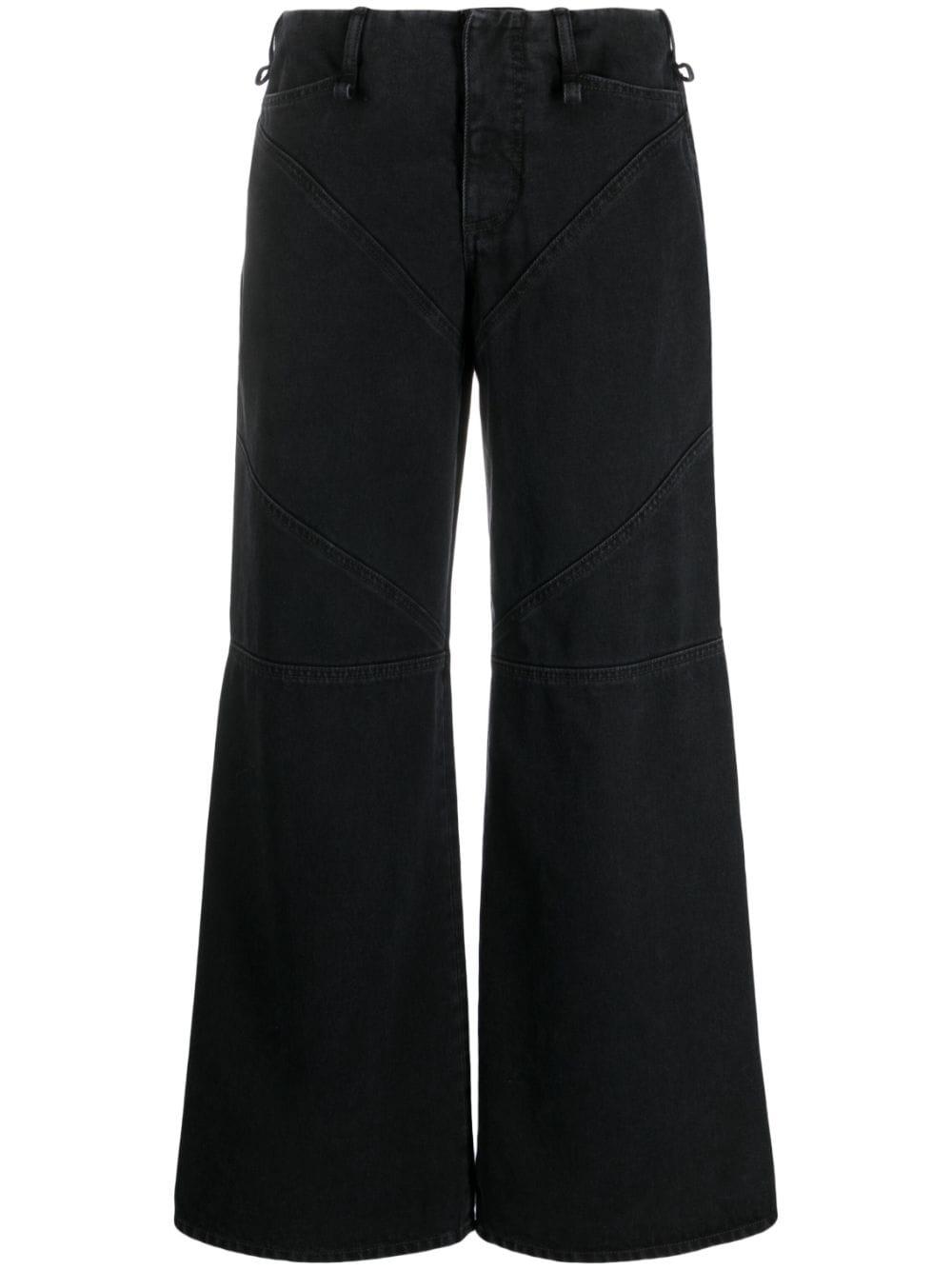 Ioannes Low-rise Wide-leg Jeans in Black | Lyst