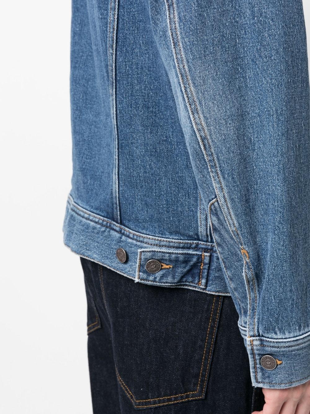 DIESEL Logo-plaque Denim Jacket in Blue for Men | Lyst