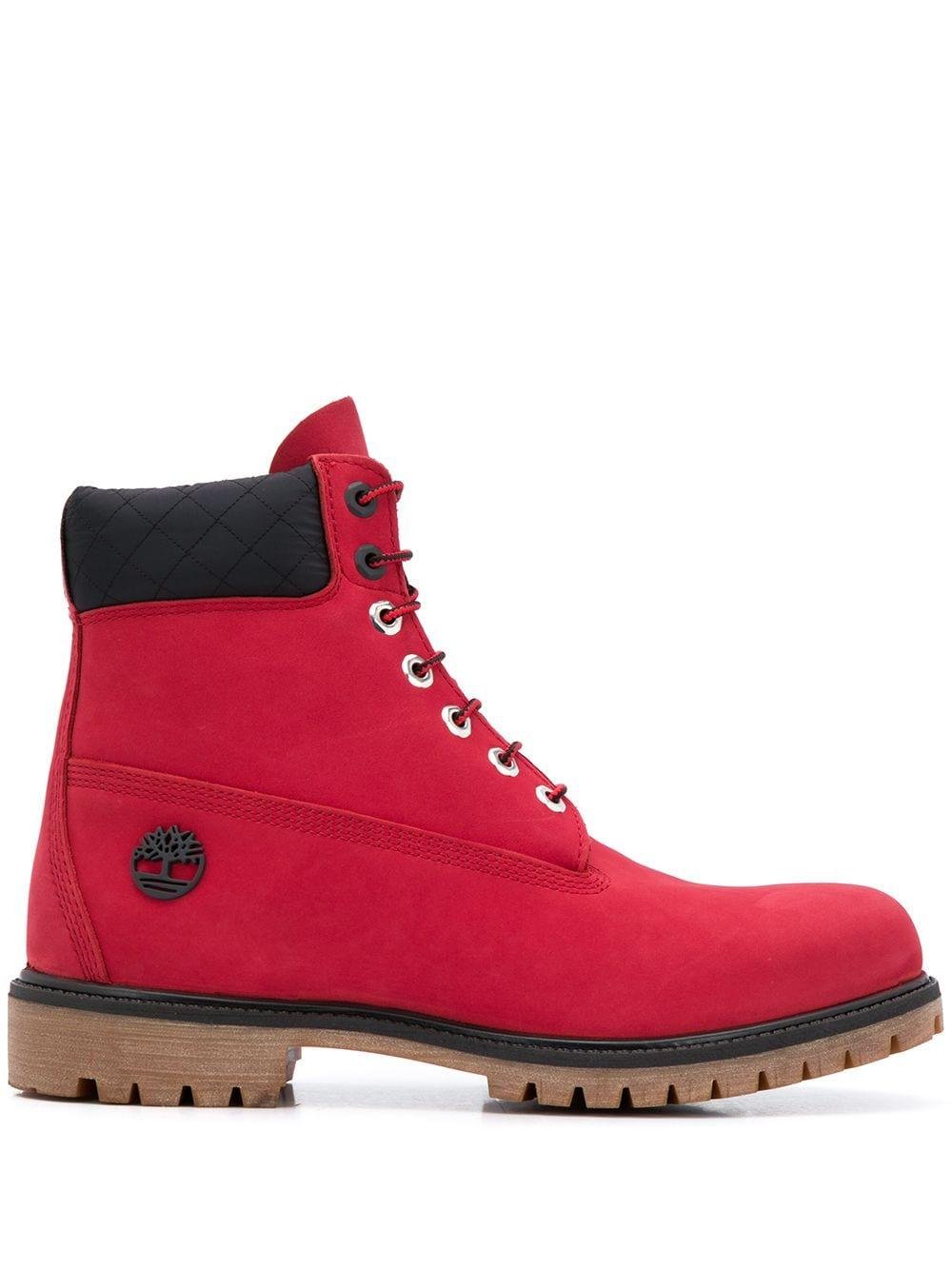 Timberland Leather Chicago Bulls 6-inch Boots in Red for Men - Lyst