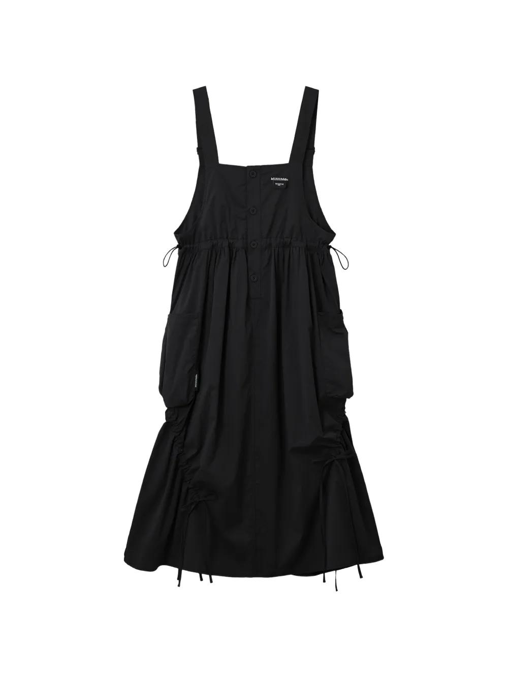 portillo linen blend mini dress Portillo Linen Blend Mini Dress Olive Curve main image 1