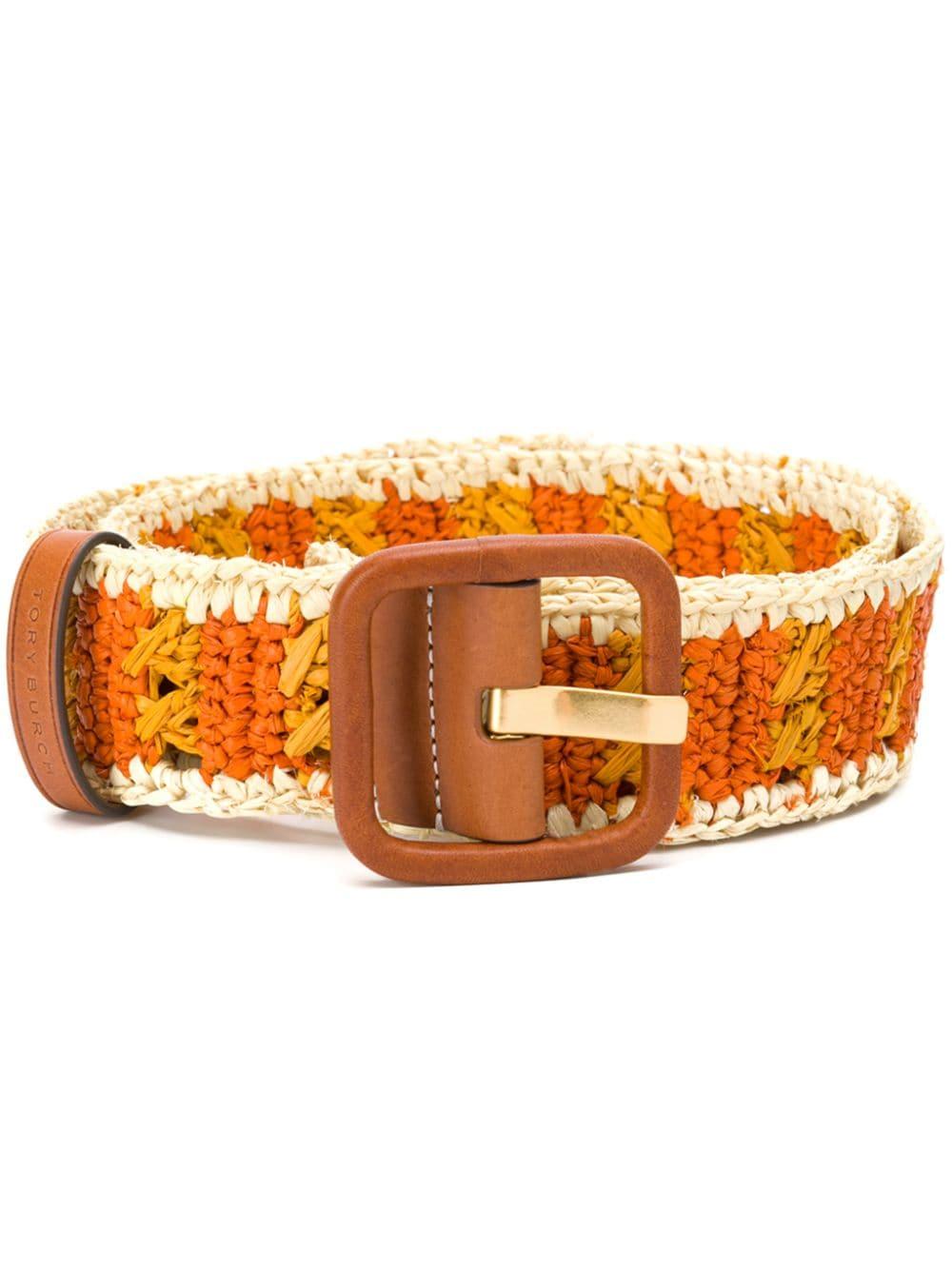 tory burch orange belt