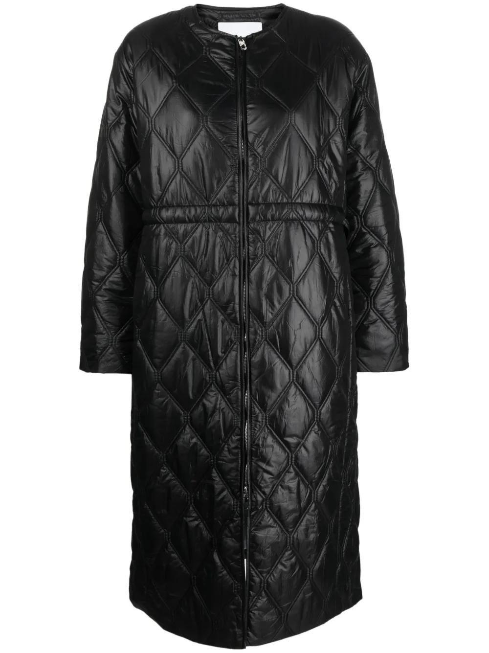 ganni-black-Diamond-Quilted-