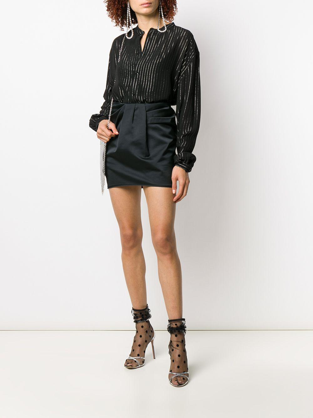 Saint Laurent Synthetic Striped Blouse in Black - Save 36% - Lyst