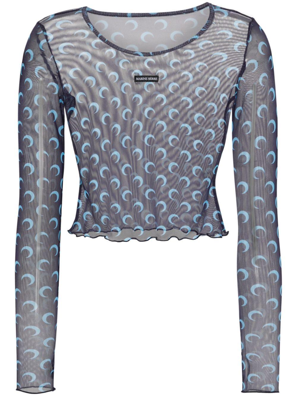Marine Serre クレセントムーン 長袖トップス M