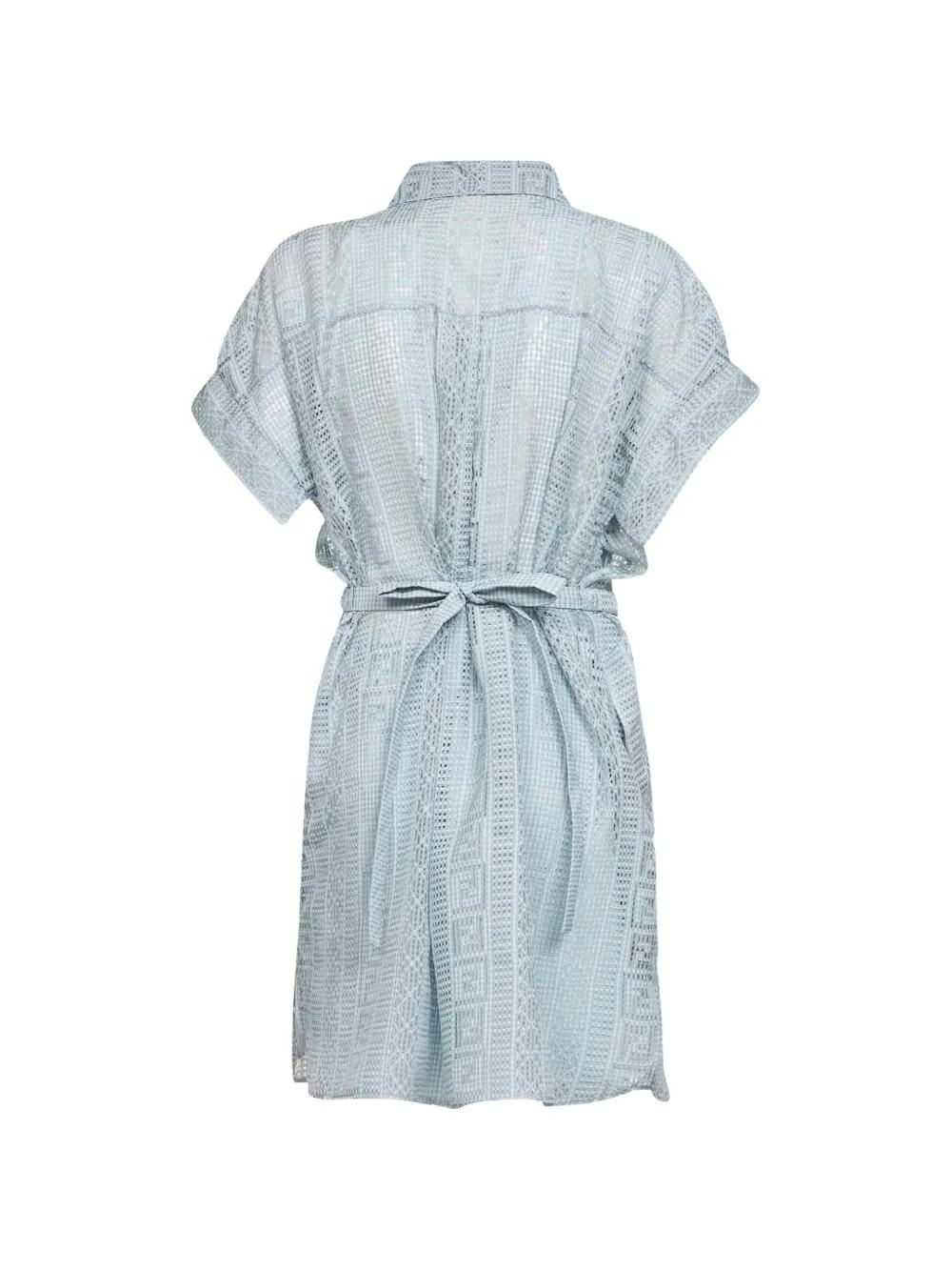 chinese dress ladies Fendi Linen Dress with Vinyl Sleeves & Split Skirt – Style & Salvage