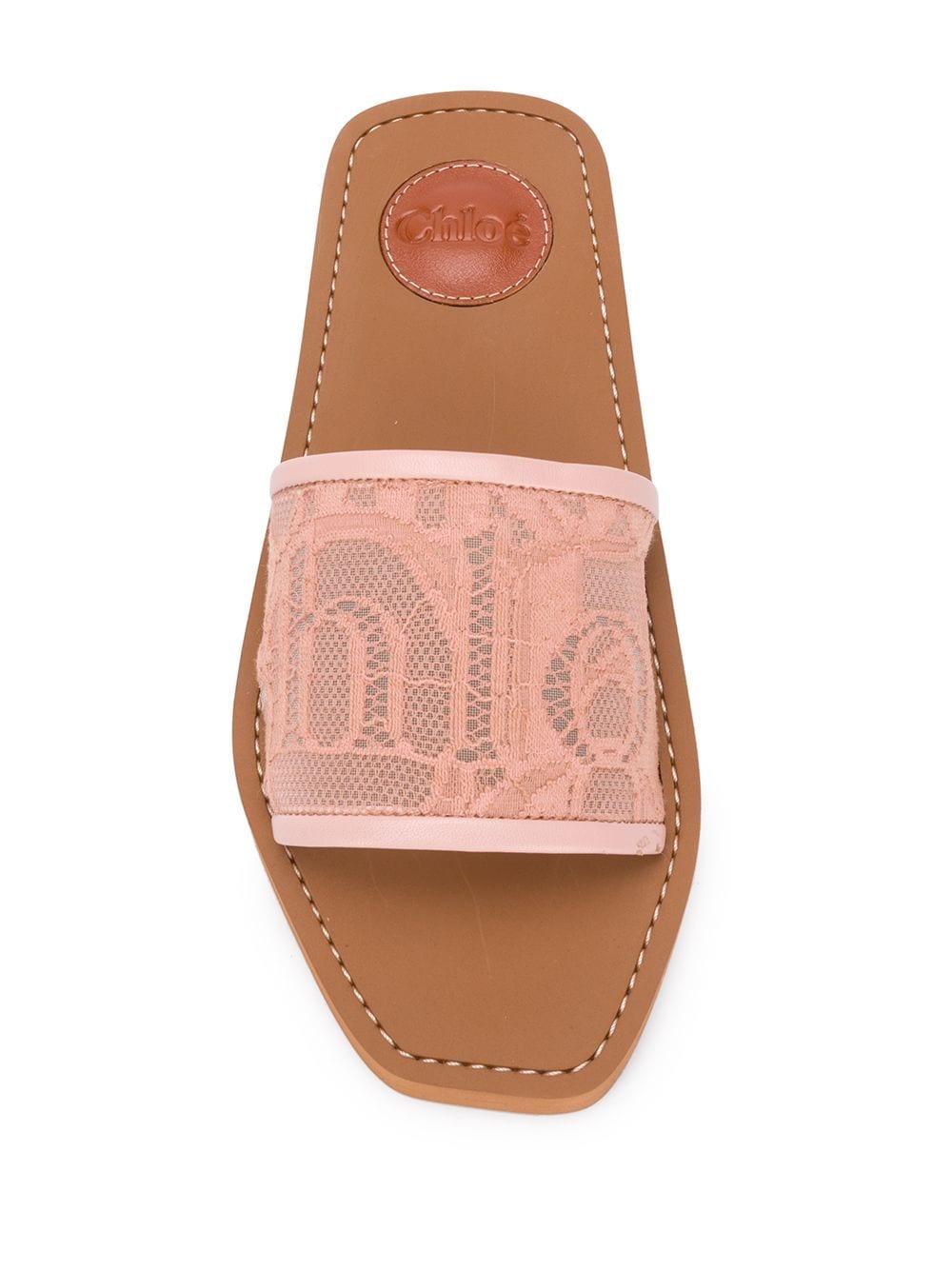 chloe sliders pink