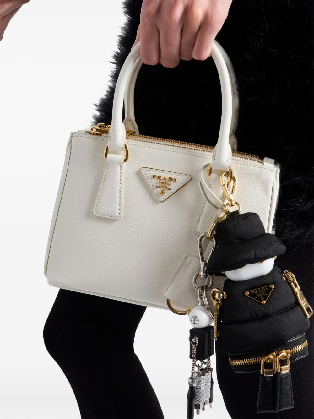 Prada Soft Robot Bag Charm in Black | Lyst