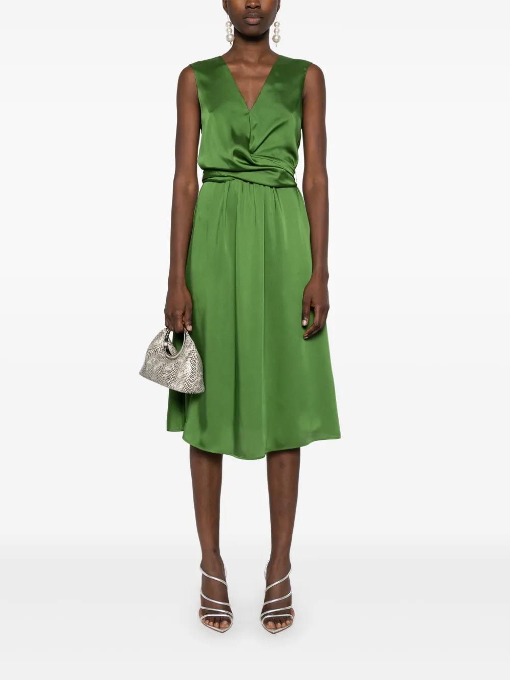 ワンピース LIU JO Woman Dress Green WA5031TS079 M9549 Printed chiffon shirt dress colour green | Liu Jo
