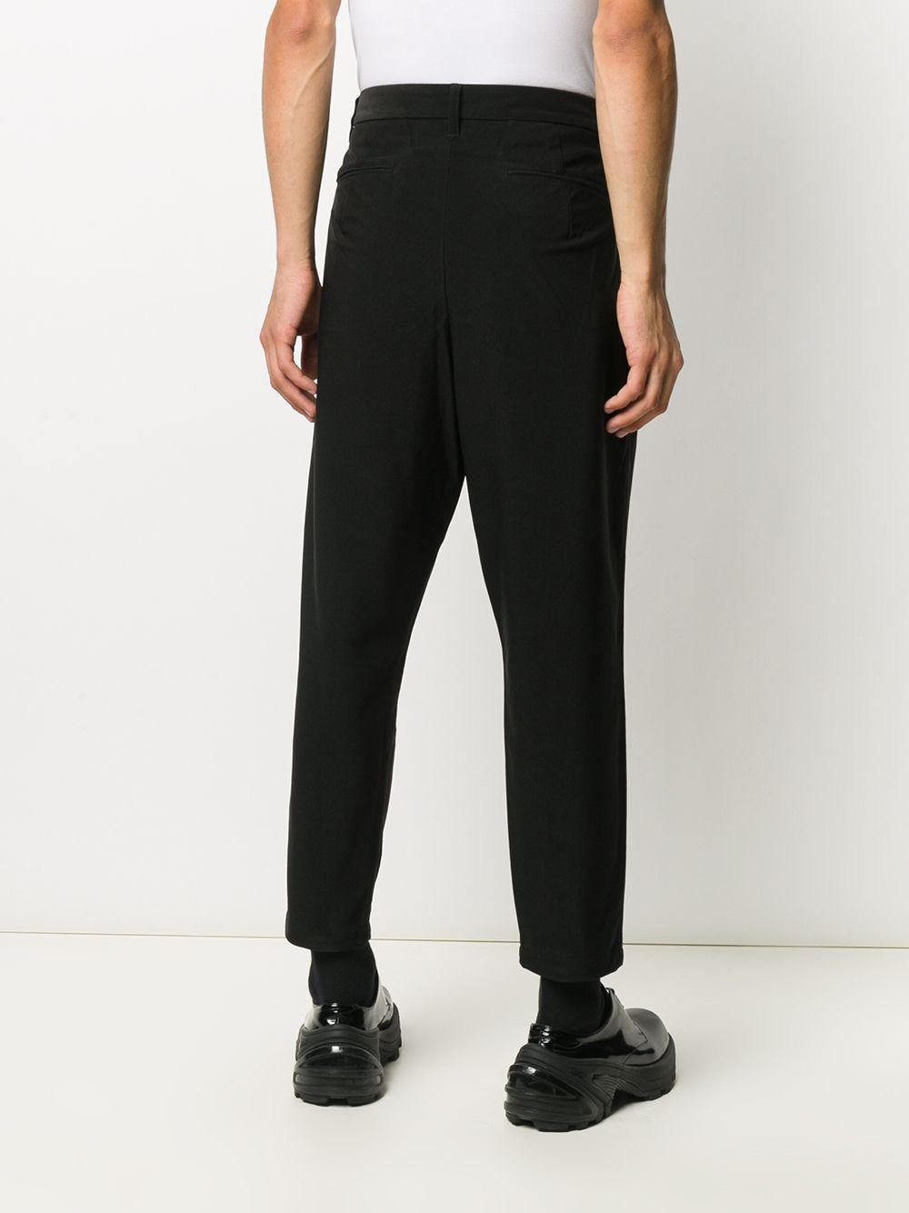 Attachment Synthetic Drop-crotch Tapered Trousers in Black for Men - Lyst