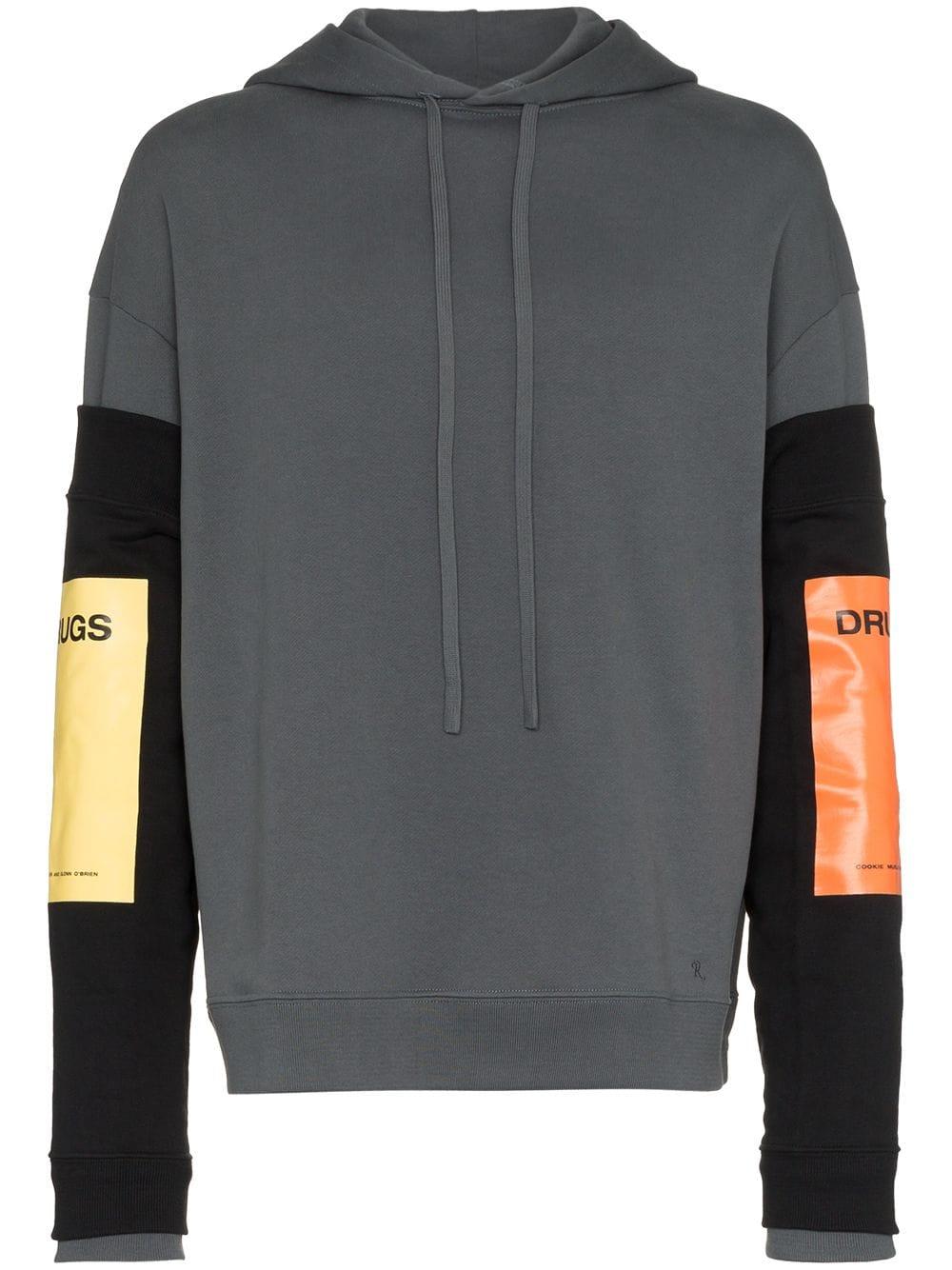 Raf Simons Hoodie With Detachable Sleeves in Grey (Gray) for Men - Lyst