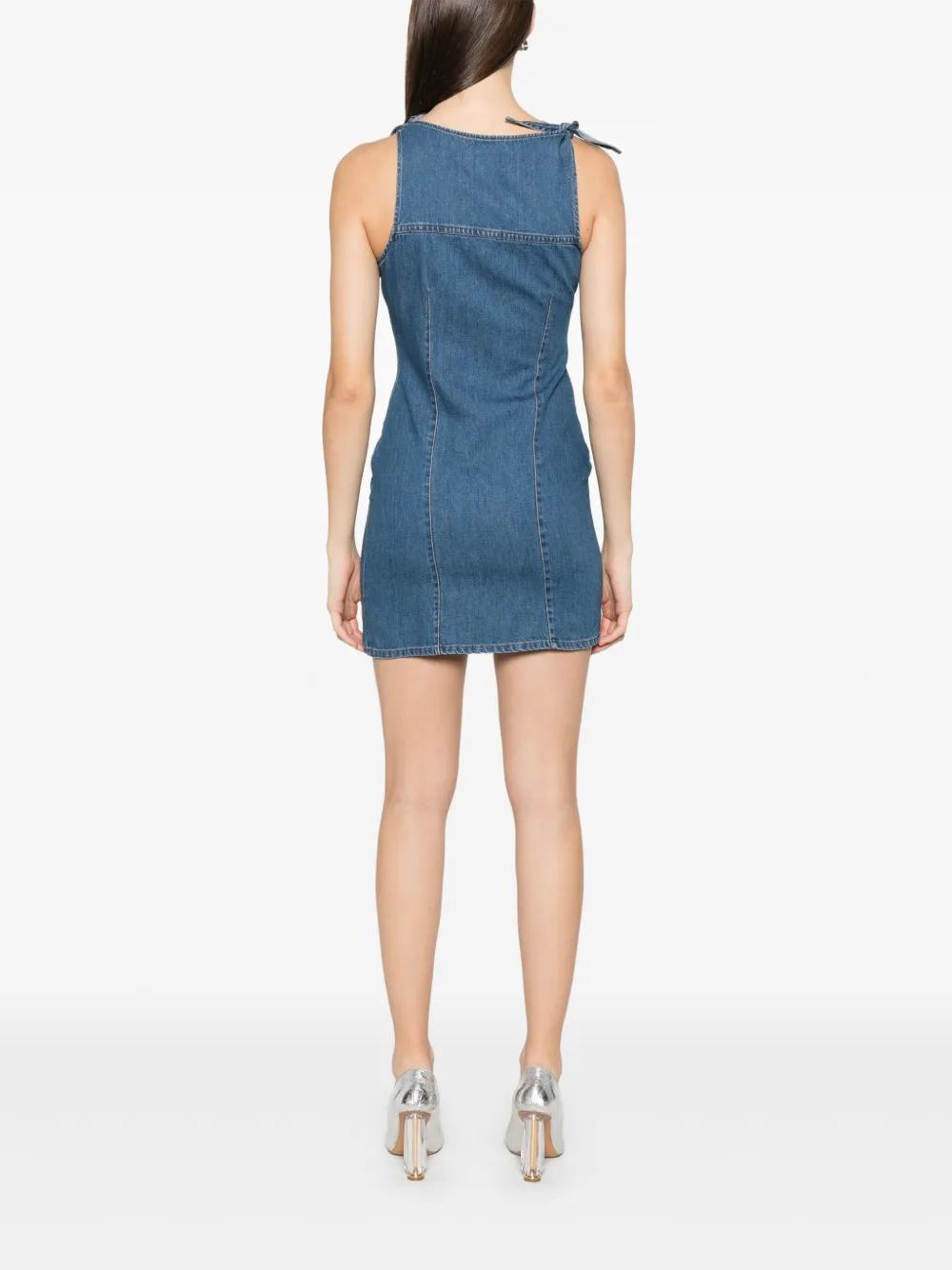 white christmas dresses Coperni Black Second Skin Rib Denim Top main image 0