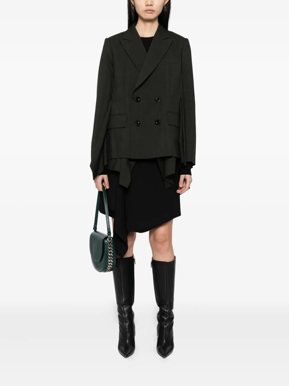 【sacai】Glen Check Double Breasted Wool Blazer SACAI | Glen Check Double Breasted Wool Blazer | Women