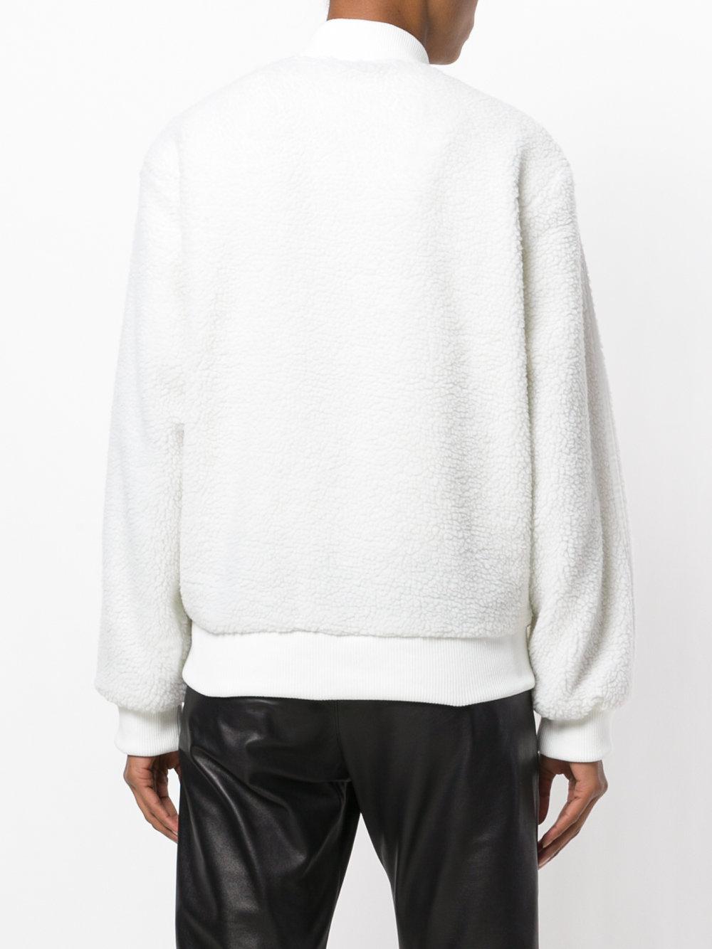 adidas shearling jacket