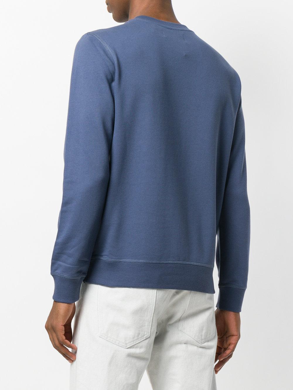 Calvin Klein Cotton Light Blue Sweatshirt for Men - Lyst