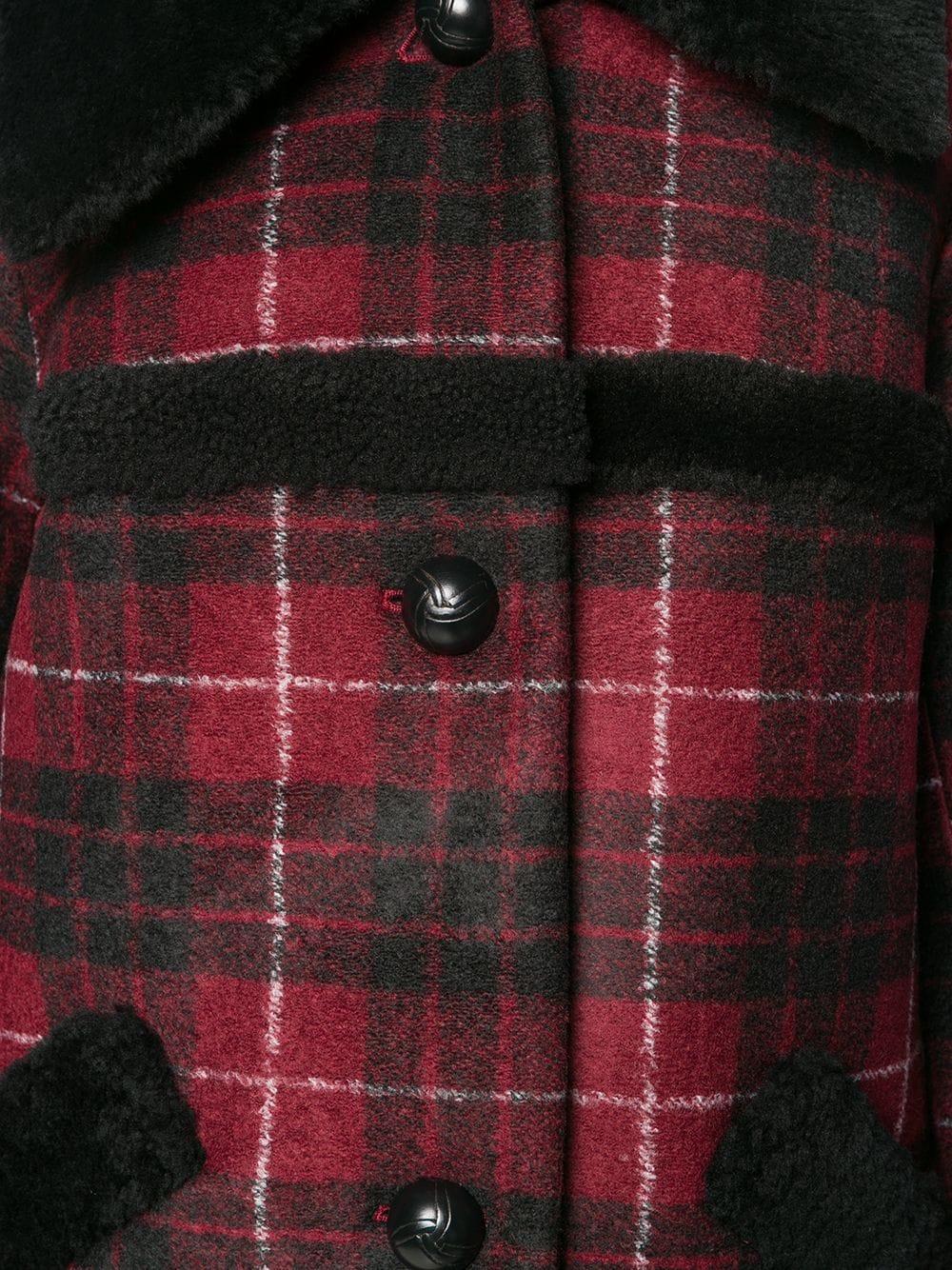coach plaid coat