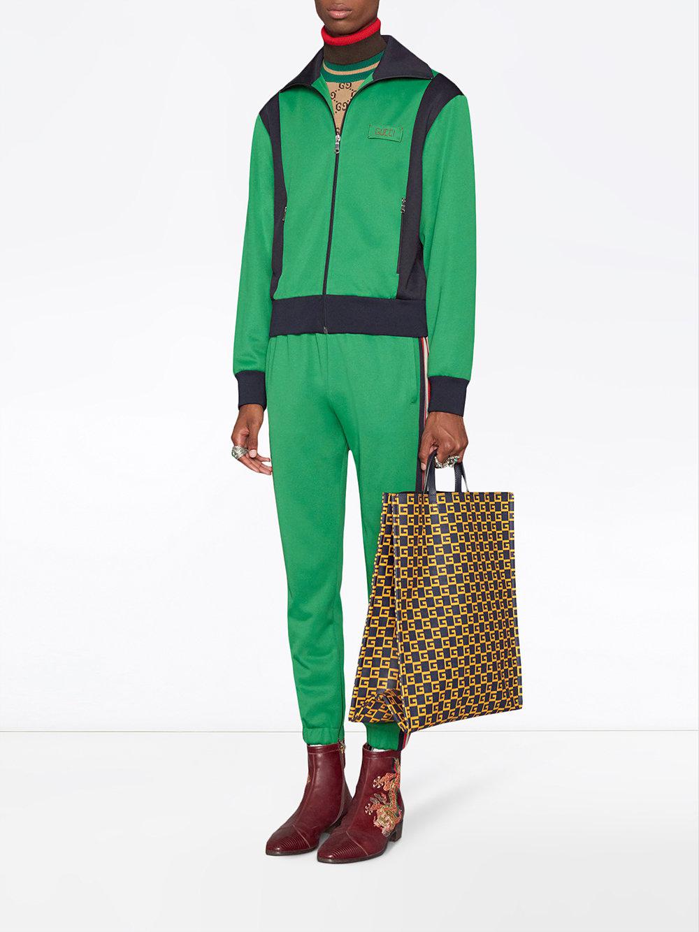 green gucci tracksuit