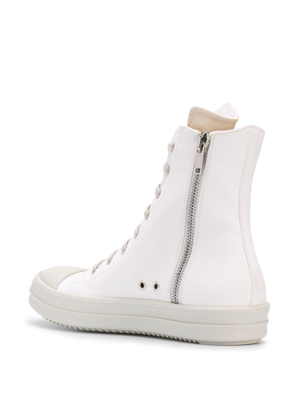 Rick Owens Drkshdw Leather Chunky Sole High-top Sneakers in White for ...