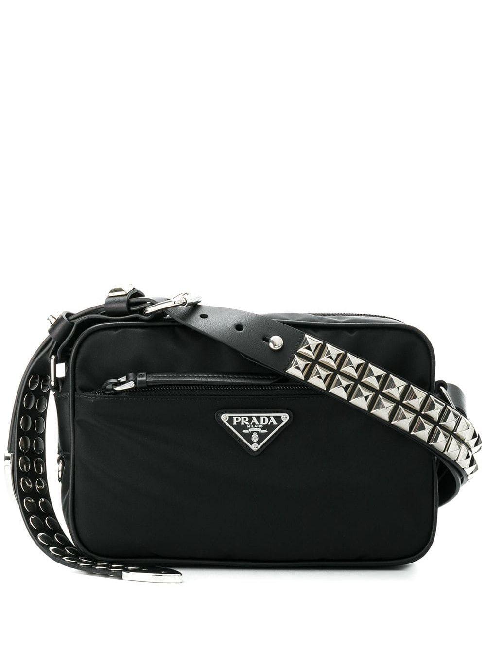 Prada bag with studded strap hotsell
