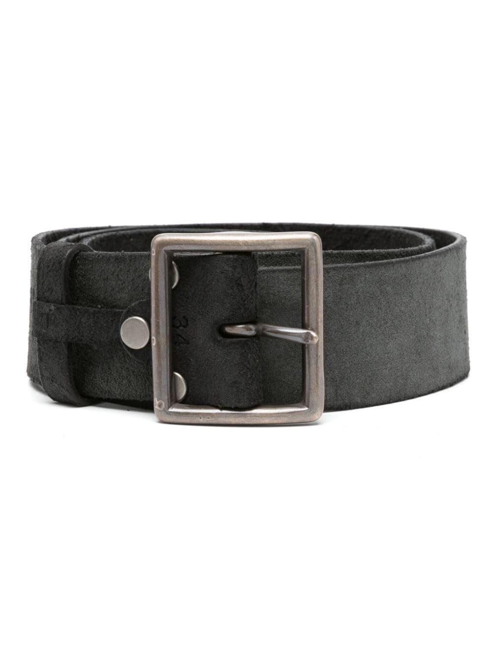 Polo Ralph Lauren Logo-engraved Suede Belt in Black for Men | Lyst UK