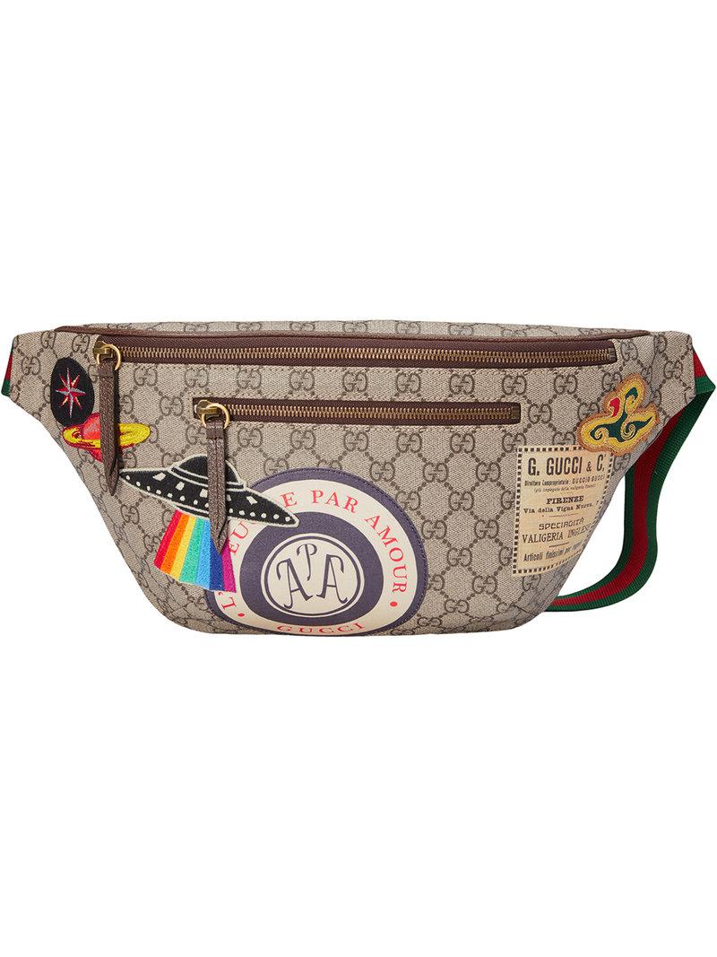 Gucci GG Supreme Small Ophidia Belt Bag - Neutrals Waist Bags
