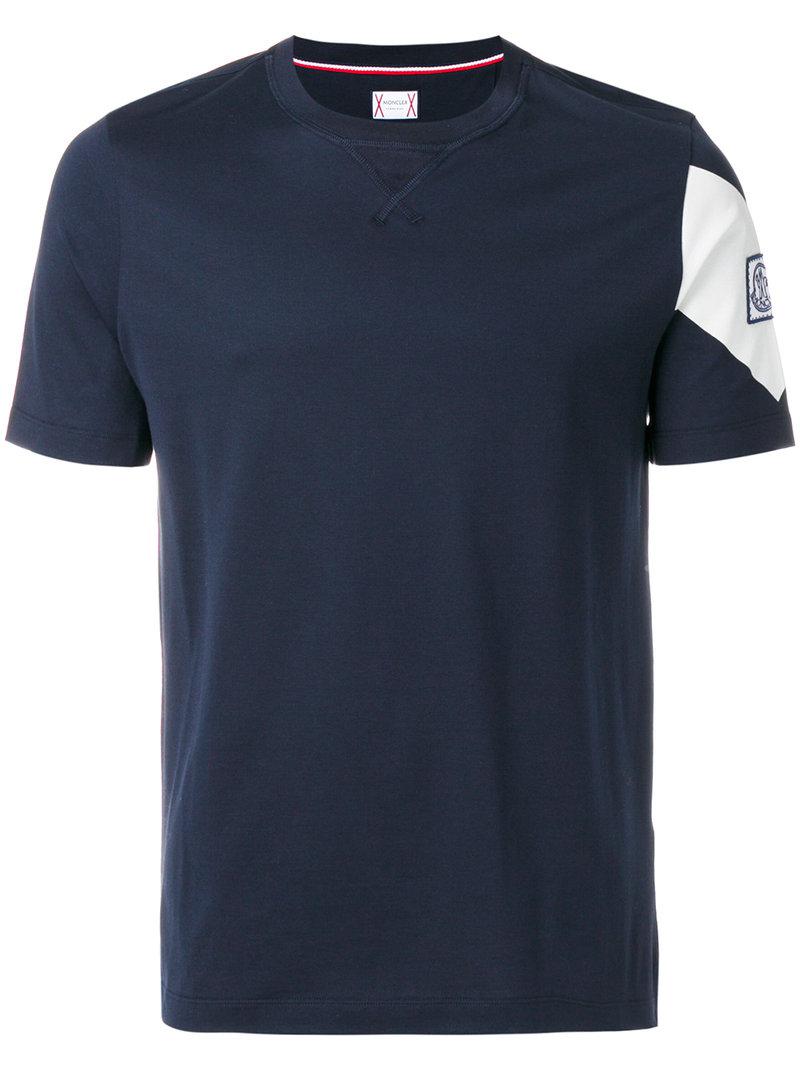 Moncler Gamme Bleu T-shirt Con Logo in Blue for Men - Lyst