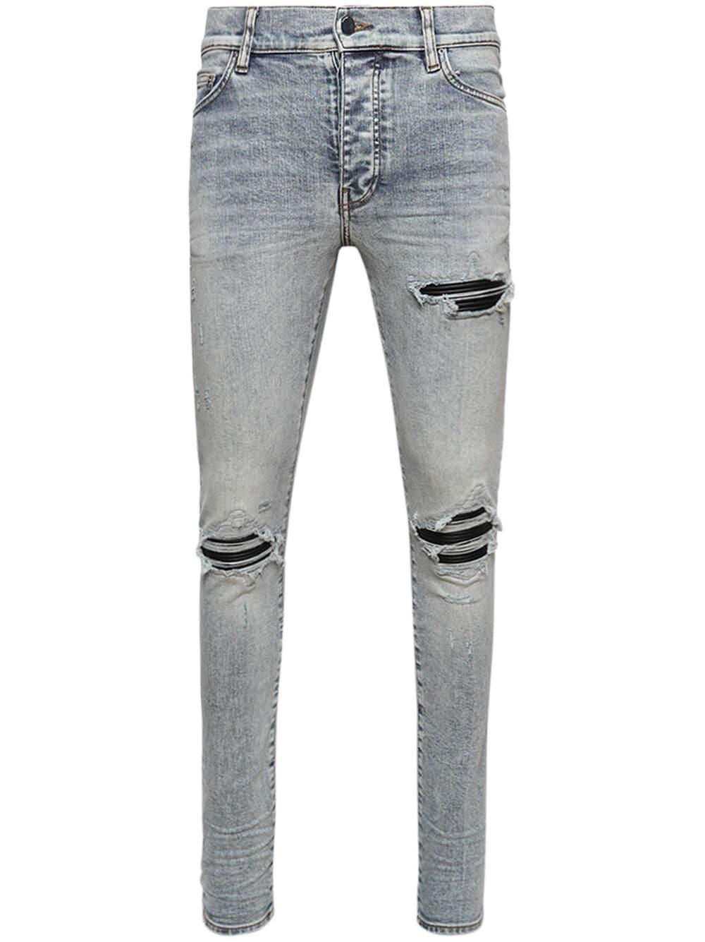 Amiri Mx1 Ripped Skinny Jeans in Blue for Men Lyst