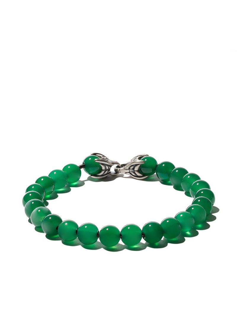 David Yurman Spiritual Beads Green Onyx Bracelet for Men Lyst