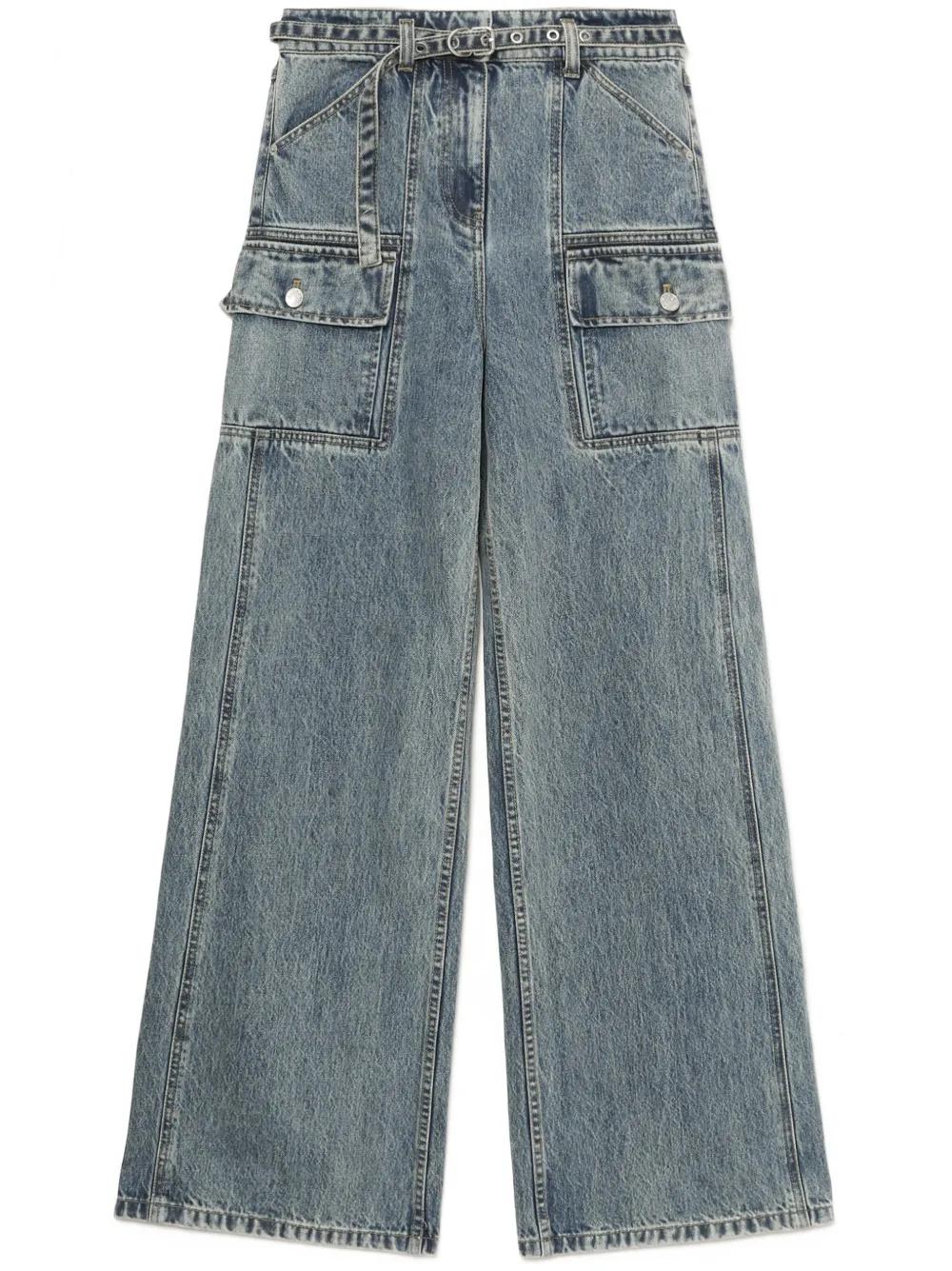 【3.1 Phillip Lim】カーゴ ワイドレッグ ベルトジーンズ 3.1 Phillip Lim】カーゴ ワイドレッグ ベルトジーンズ (3.1